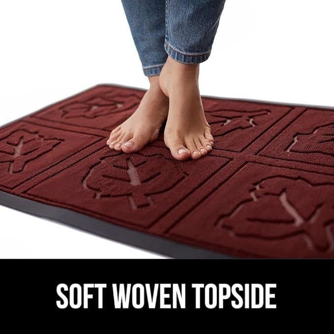 GORILLA GRIP 100% Waterproof All-Season WeatherMAX Doormat 35x23, US Designed - Image 7
