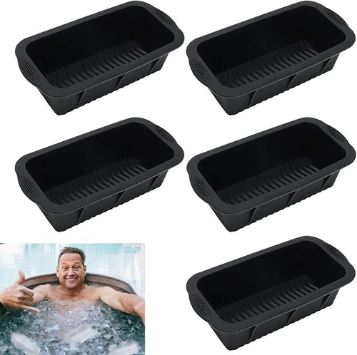 5Pcs Extra Large Ice Block Mold, Silicone Ice Block Molds by MorandiStickyTabsforBooks