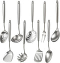 Newness 9 Pcs Cooking Utensils Set, 304 Stainless Steel Kitchen Utensils Set by NewnessFocusOnStainlessSteel