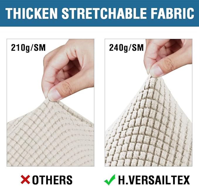 H.VERSAILTEX 4 Piece Stretch Sofa Covers