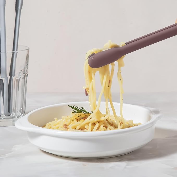 carrotez Silicone Cooking Kitchen Tongs, Non-Scratch Serving Tongs 9.25 Inches - Image 4