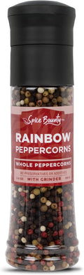 Spice Bounty Rainbow Peppercorn Grinder – 5.6 oz Whole Mixed Peppercorns – by JaybeesNutsDriedFruit
