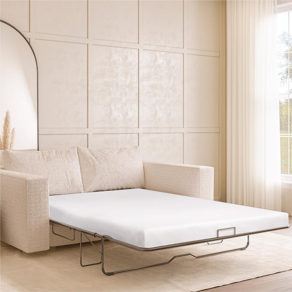 Milliard 4.5-Inch Memory Foam Sofa Bed Mattress Replacement, Queen Size, Pull...