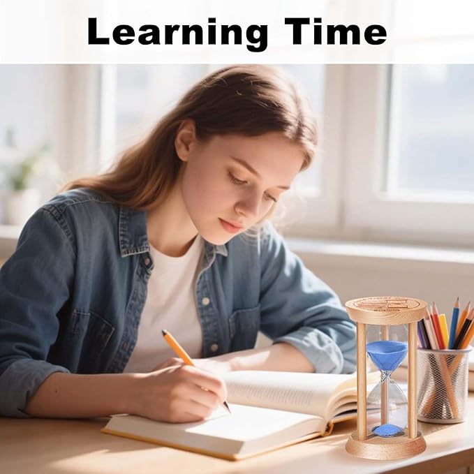 1 Minute Sand Timer, 1 Min Wooden Hourglass, Wood Mini Sand Clock, One Minute - Image 7