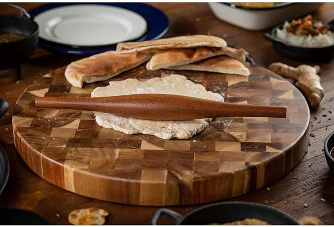 Tablecraft 11065 Tapered Rolling Pin, Acacia Wood, 13-inch Length - Image 9
