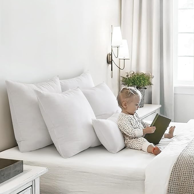 MIULEE Feather Pillow Insert 12x20, Decorative Down Throw Pillow Insert Fluffy - Image 3