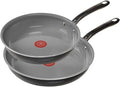 T-Fal Preserve Ceramic Nonstick Frying Pan 2-Pc Set, 8.5" & 11", Oven Broiler by T-falbrand