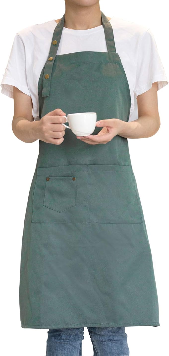 Art Aprons for Painting Pottery Ceramics, Mens Women Kitchen Cooking Aprons by MORNITE