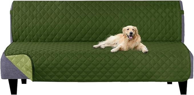 U-NICE HOME Futon Sofa Covers Reversible Sofa Slipcover Armless Cover Furniture by U-NICEHOME