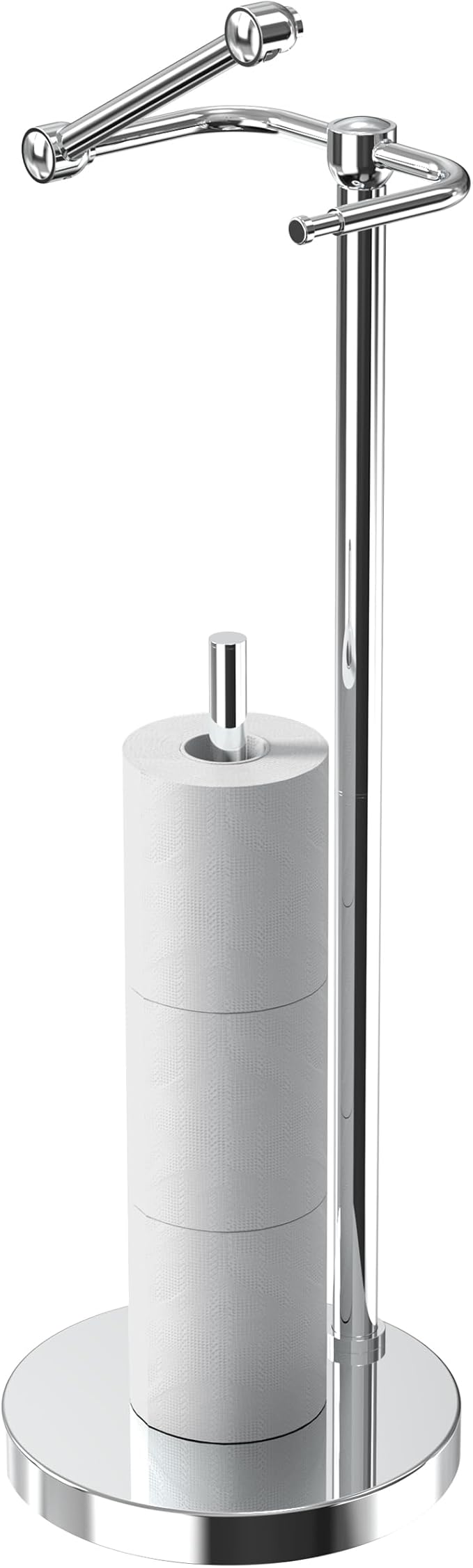 RARXTR Toilet Paper Holder Stand, Post Pivoting Design Free Standing Toilet by ElevateYourSpaceChooseRARXTR