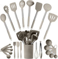 Silicone Kitchen Utensils Set 24 Pieces 450 °F Heat Resistant by CulinaryCouture