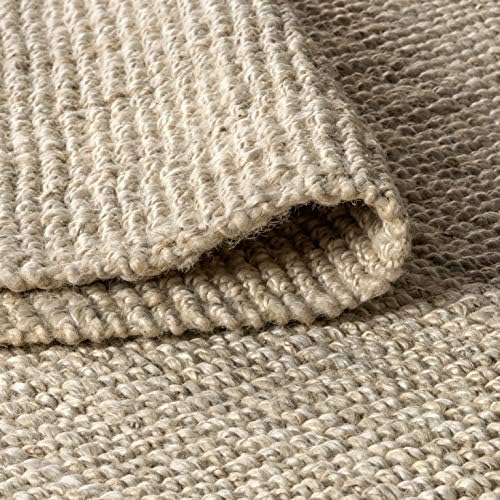 JONATHAN Y Pata Hand Woven Chunky Jute Light Ivory Indoor Area Rug, 3x5, Bohe...