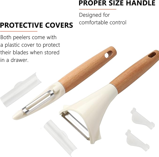 Potato Peelers Stainless Steel Swivel Peelers Y-Shaped and I-Shaped Peeler Set - Image 5