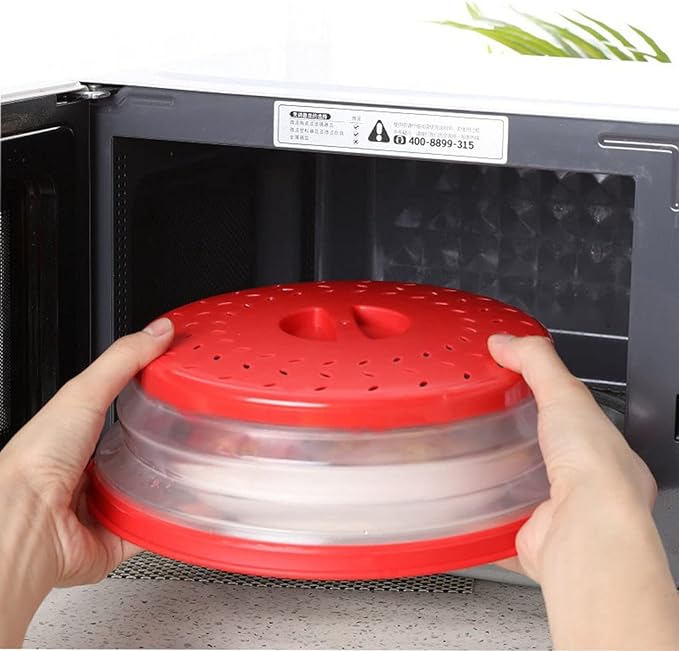 Collapsible Microwave Splatter Cover, Microwave Plate Cover - Image 5