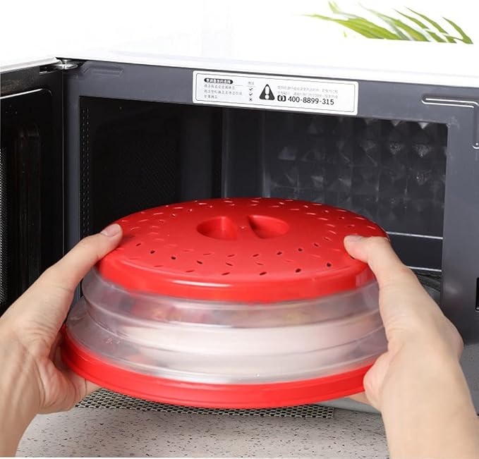 Collapsible Microwave Splatter Cover, Microwave Plate Cover - Image 5