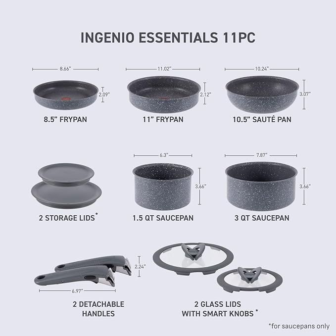 T-fal Ingenio Essentials Cookware Set - Image 2