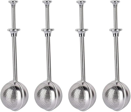 4Pcs Stainless Steel Tea Infuser Tea Strainer Sugar Flour Sifters Powdered by MIAOJIN