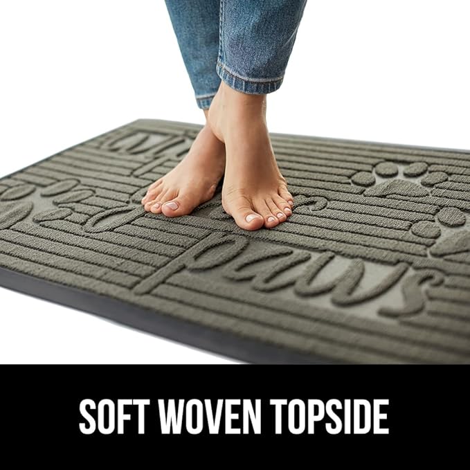 GORILLA GRIP 100% Waterproof All-Season WeatherMAX Doormat, US Designed Natural - Image 7