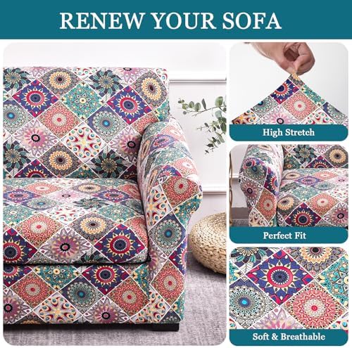 FUANGUI 2 Piece Chair Covers Armchair Arm Covers Chair Couch Covers