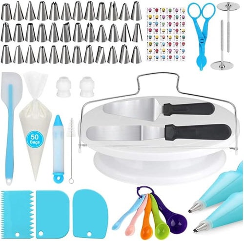 104 Piece Baking Tool Scraper Mounted Mouth Baking Tool Set Cake Turntable Set by Unknown