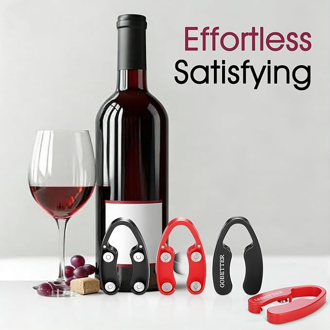 GOBETTER 4 Pcs Wine Foil Cutter Magnetic Design, 4 Stainless Blades Foil - Image 7