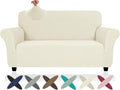 ZNSAYOTX Super Stretch Loveseat Covers, New Striped Love Seat Slipcover by ZNSAYOTX