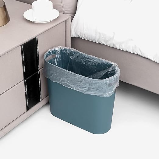 rejomiik Small Trash Can, Slim Garbage Can Plastic Waste Basket - Image 5