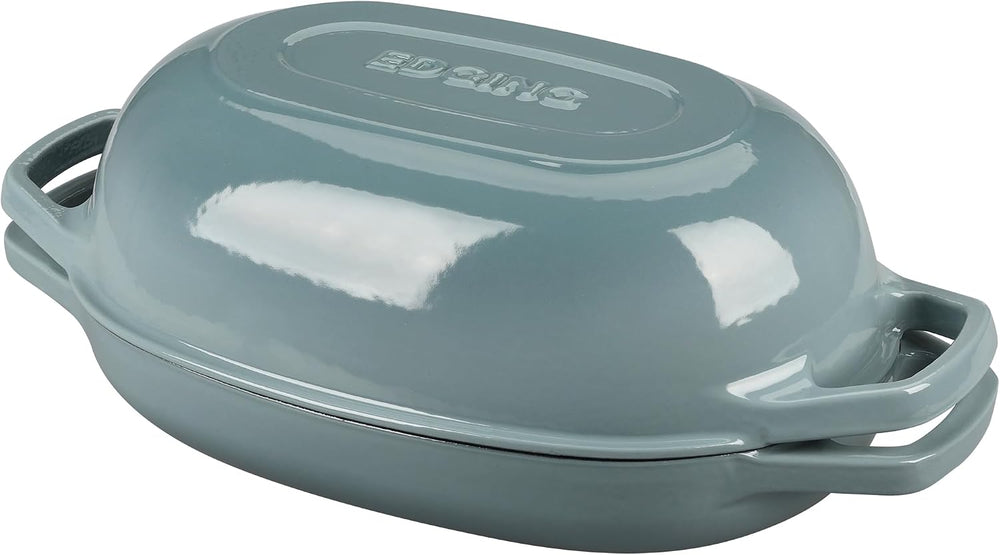 EDGING CASTING Enameled Cast Iron Oval Dutch Oven Pot