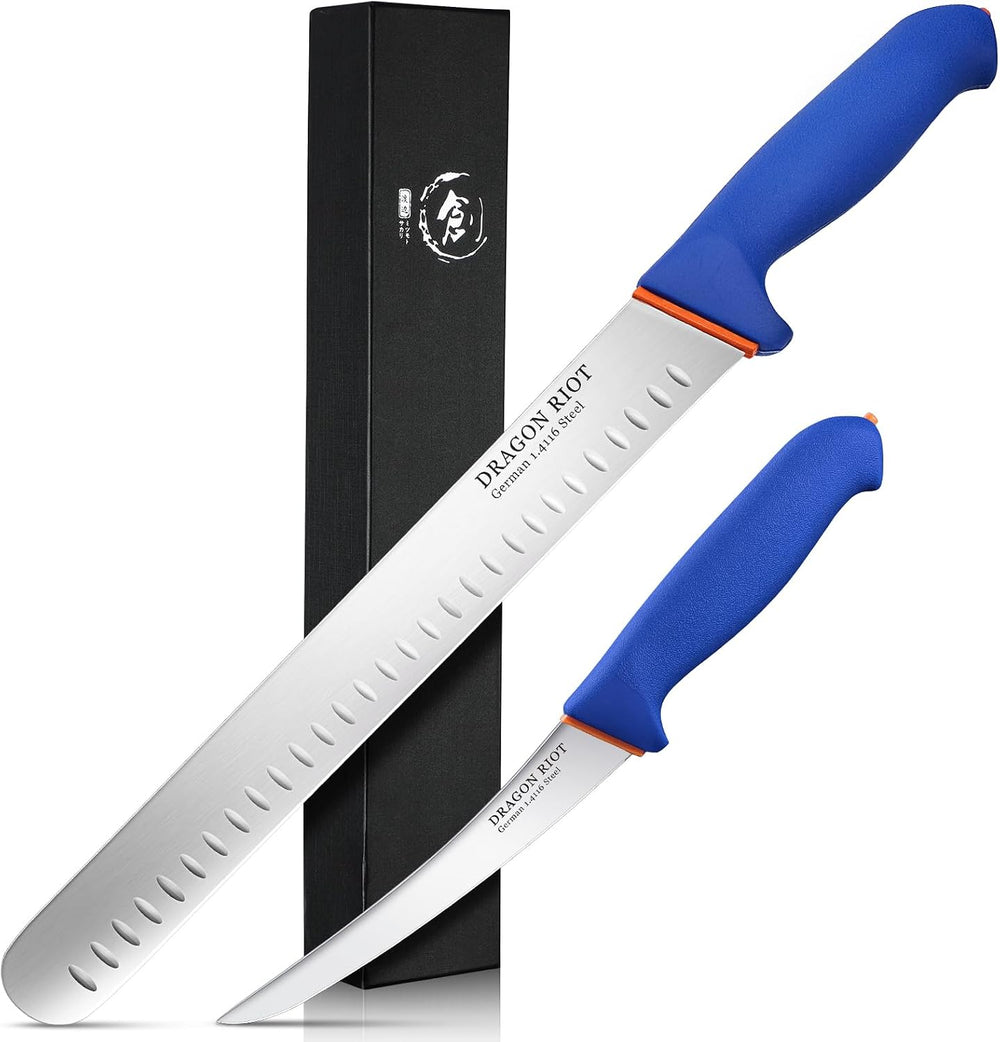 DRAGON RIOT Carving Knife Set for Meat 12 Inche Meat Slicing Knife and Boning