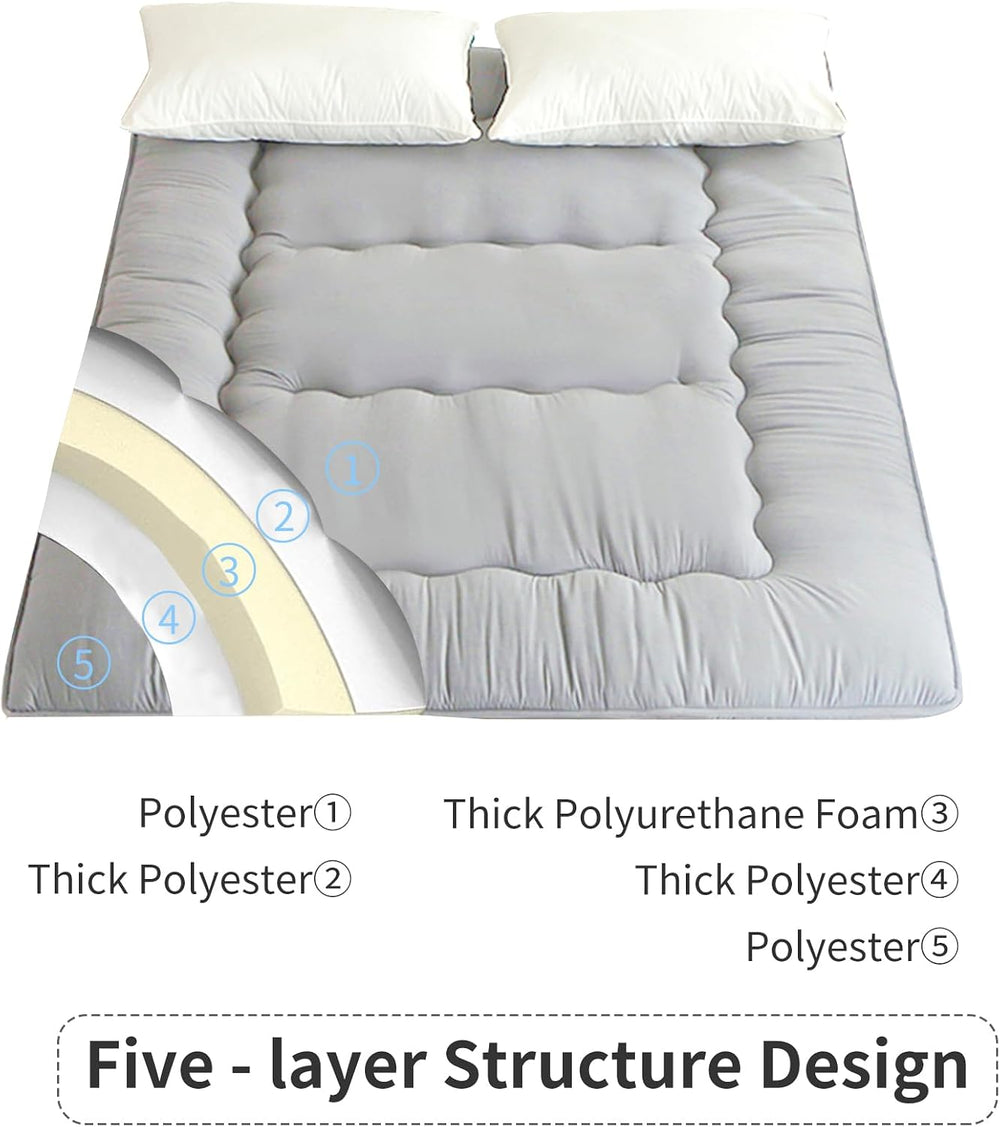 Futon Mattress, Japanese Floor Mattress,Japanese Floor Bed,Tatami Foldable Be...