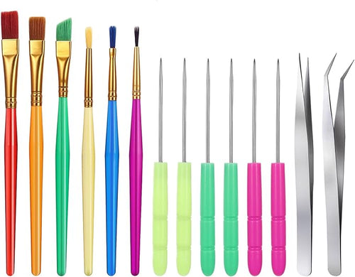 14 Pcs Cookie Decorating Tool Set, Easter Fondant Cake Decorating Brushes by Unknown