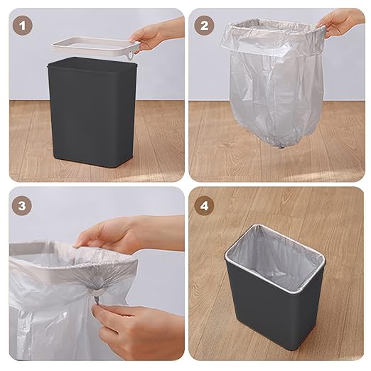 Yatmung 2 Pack - Skinny Trash Bin Sensor Motion 2.5 Gallon Touchless Bathroom