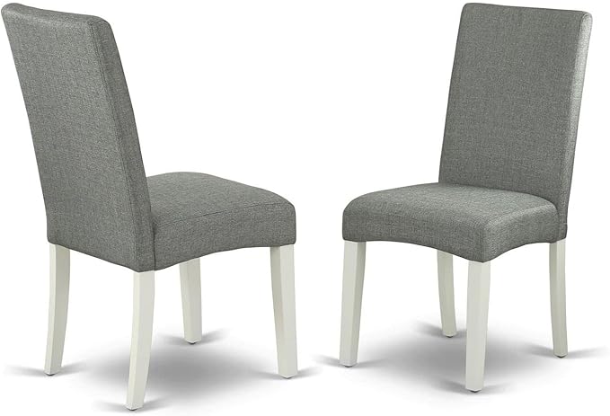 East West Furniture ANDR3-LWH-07 3 Piece Modern Dining Table Set Contains a R...