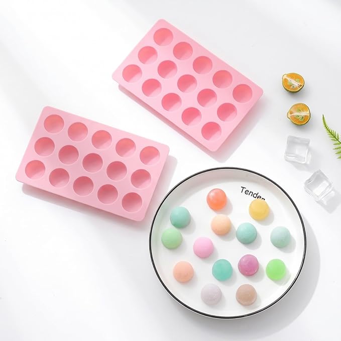 Cute Ice Cube Trays Silicone Chocolate Mold Wax Melt Molds Easy Release Ice - Image 3