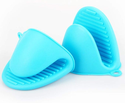 2 Pairs Mini Oven Gloves Silicone Heat Resistant Cooking Pinch Mitts Potholder - Image 2