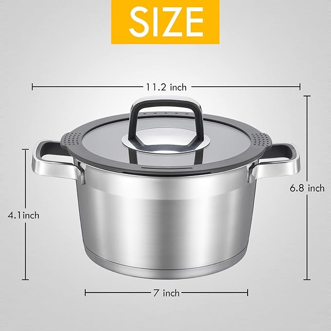 MARSKITOP 3 Quart Stock Pot - Image 6