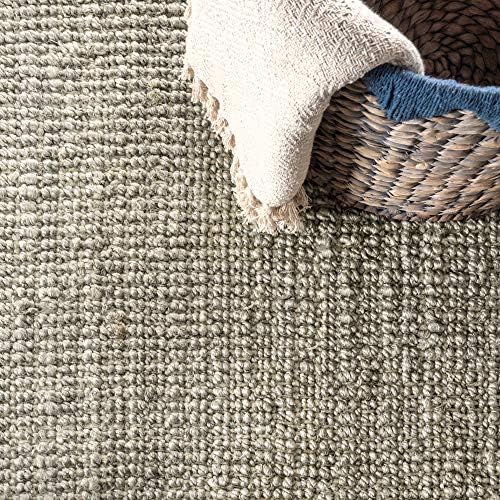 JONATHAN Y Pata Hand Woven Chunky Jute Gray Indoor Area Rug, 6x9, Bohemian, R...