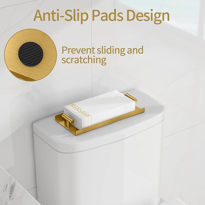 STWWO Napkin Holder for Bathroom, Guest Towel Holder Tray for Bathroom - Image 3