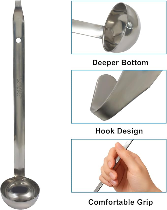 Hitefu 3 Pcs Stainless Steel Soup Ladle Set - Image 4