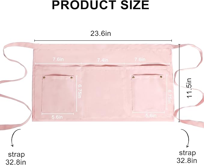 Server Apron with 5 Pockets - Image 3