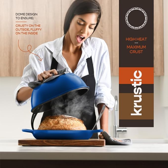 Krustic Enameled Cast Iron Dutch Oven