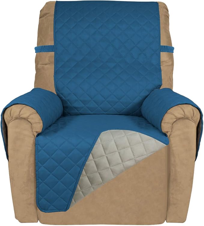 PureFit Reversible Quilted Sofa Cover, Water Resistant Slipcover Furniture by PureFit