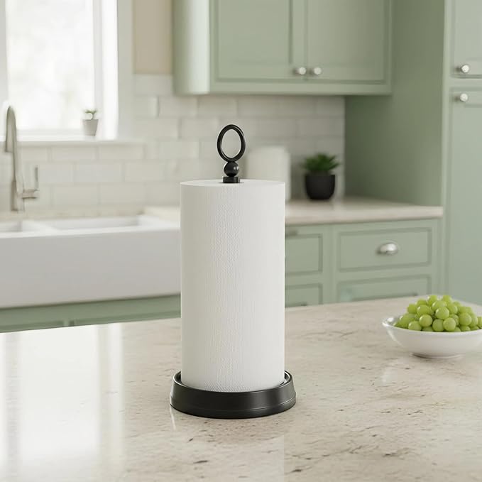 Kasunto Standing Paper Towel Holder, Non-Slip Paper Towel Roll Holder - Image 7