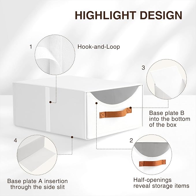 Homsorout Stackable Storage Drawers - Image 5