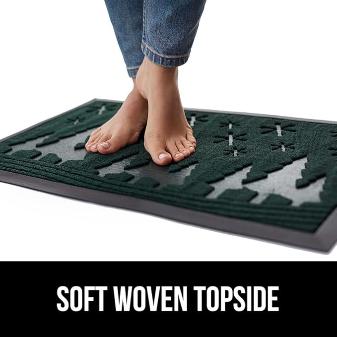 GORILLA GRIP 100% Waterproof All-Season WeatherMAX Doormat, US Designed Natural - Image 7