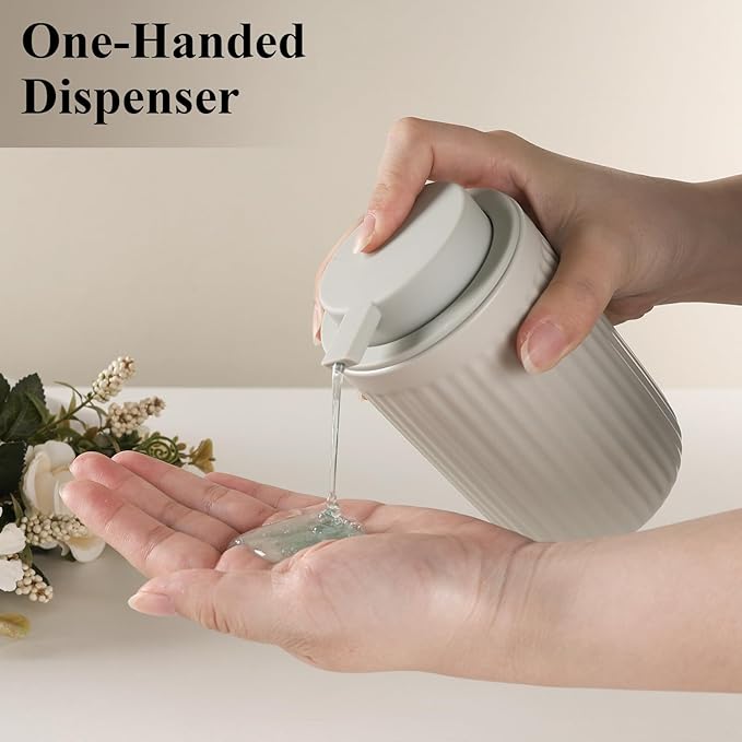 BosilunLife Grey Soap Dispenser Set - Image 2