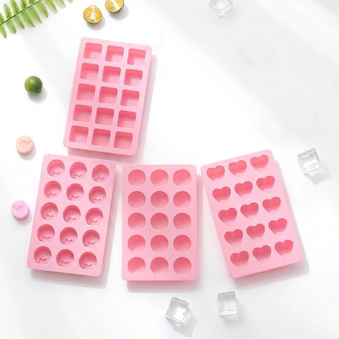 Cute Ice Cube Trays Silicone Chocolate Mold Wax Melt Molds Easy Release Ice - Image 7