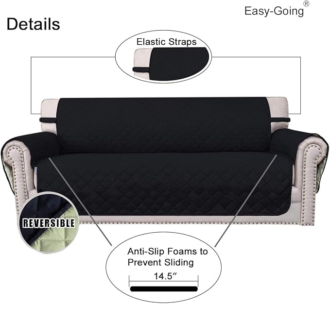 Easy-Going Chair Sofa Slipcover Reversible Sofa Cover Water Resistant Couch - Image 3