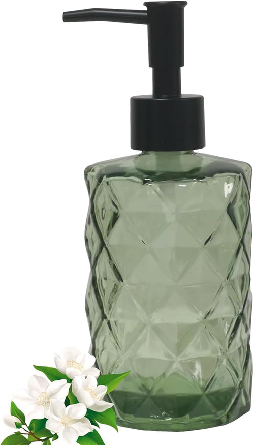 12Oz Small Glass Soap Dispenser by Guokanfly