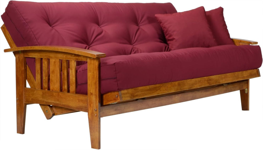 Nirvana Futons Westfield Wood Futon Frame - Full Size (Frame Only), Transform...
